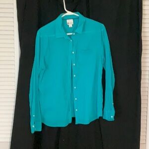 Teal Button-Up Shirt